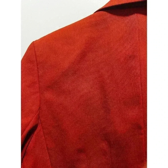 Valerie Stevens Wool Classic Orange Jacket Blazer Size 4 (0186) - Picture 14 of 15